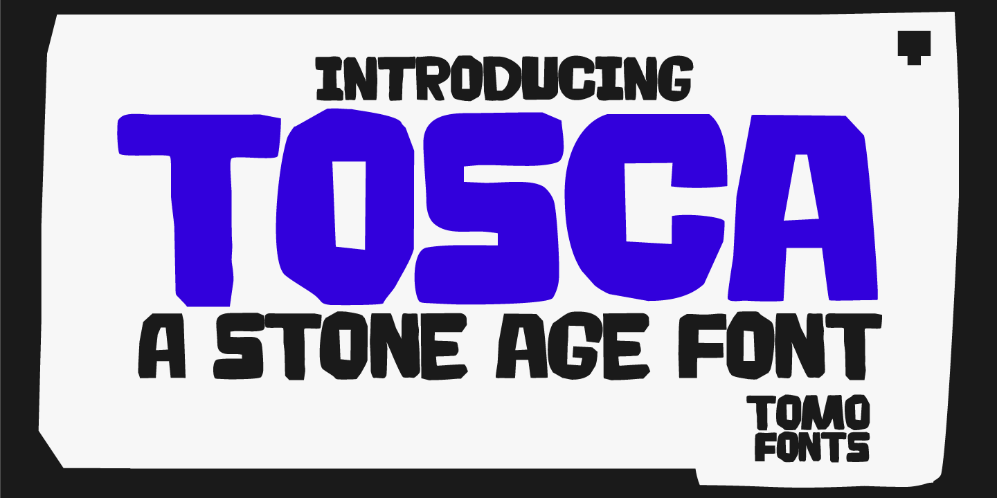 Schriftart TOMO Tosca